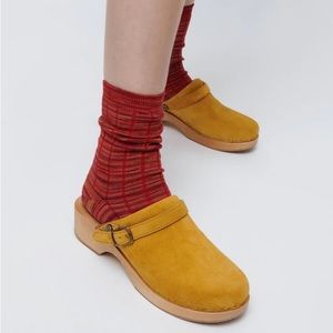 Re/done yellow 70s classic clog
